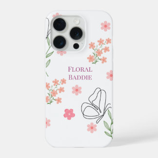 Bloemige Baddie iPhone 15 Pro Case