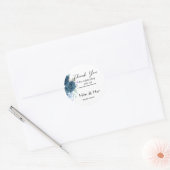 Bloemige Bedankt Sticker (Envelop)