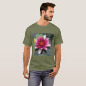 Bloemige Behang Esthetische T-shirt (Voorkant volledig)