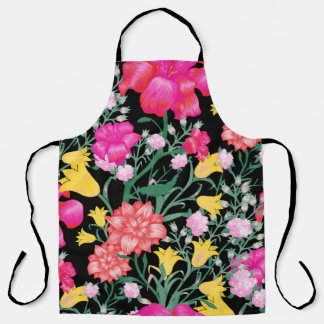 Bloemige behang grote bloemen patroon schort