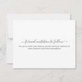 Bloemige Beige Blush Rozen Goud Save the Date Aankondiging (Achterkant)