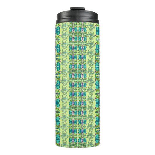 Bloemige Bekercups assorted Thermosbeker (Voorkant)