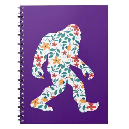 BLOEMIGE BIGFOOT NOTITIEBOEK (Voorkant)