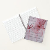 Bloemige Bijbeltekst Spiraal Notebook Notitieboek (Binnen)