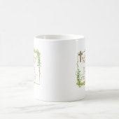 Bloemige bladBautizo Bautismo Doopnaamverzen Koffiemok (Center)