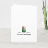 Bloemige blanco kaart (Achterkant)