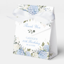 Bloemige Blauwe Hortensia Verjaardagsfeest Dank Je Bedankdoosjes