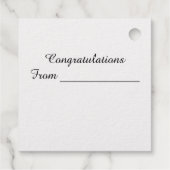 Bloemige Bloei Felicitaties Bedankjes Labels (Achterkant)