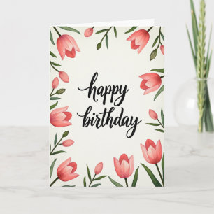 Bloemige bloem kunstkaart kaart