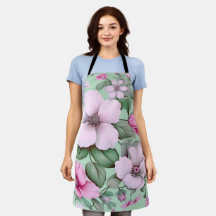 Bloemige bloem pastel kleur tuin natuur liefhebber schort