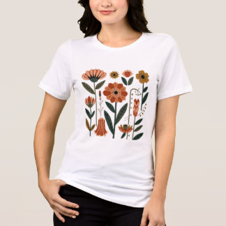 Bloemige Bloem T-Shirt | Schattig Tuin Geïnspireer