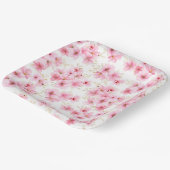 Bloemige Bloesem Print Papieren Bordje (Gebogen)