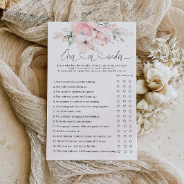 Bloemige blos boven of onder bruidsdouche spel