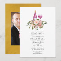 Bloemige Blush en Gouden Wijnproeverij Couples Sho
