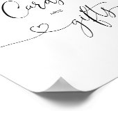 Bloemige 'Blush' kaarten en cadeaus Poster (Hoek)