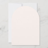Bloemige Blush Moderne Boog Verlovingsfeest Kaart (Achterkant)