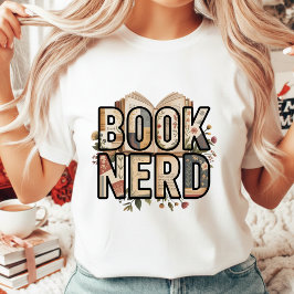 Bloemige Boek Nerd Vintage Esthetiek Lezer Tri-Blend Shirt