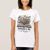 Bloemige Boekliefhebber T-shirt (Voorkant)