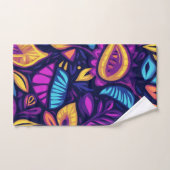 Bloemige Boho Abstract kleurrijk 2 Bad Handdoek (Handdoek)