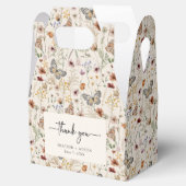 Bloemige Boho Bruiloft Favor Doos Bedankdoosjes (Geopend)