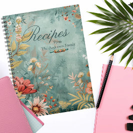 Bloemige BOHO Familie Recepten Aandenken Notitieboek