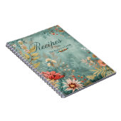 Bloemige BOHO familierecepten aandenkenboek  Notitieboek (Rechterzijde)