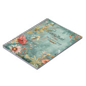 Bloemige BOHO familierecepten aandenkenboek  Notitieboek (Linkerzijde)