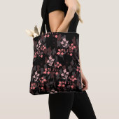 Bloemige boodschappentas tote bag (Dichtbij)