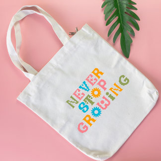 Bloemige boodschappentas tote bag