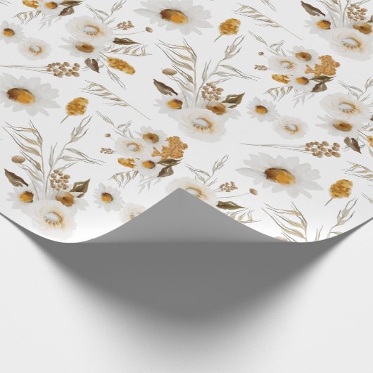 Bloemige botanische inpakpapiervellen cadeaupapier (Hoek)