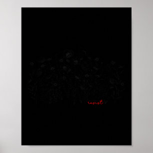 Bloemige Botanische Protest Liberale Weerstand Poster