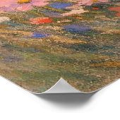 Bloemige Bries - Pastel Schilderstijl Kunst Poster (Hoek)