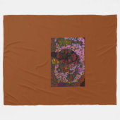 Bloemige Bruid Fleece Deken (Voorkant (Horizontaal))