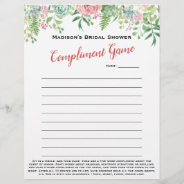 Bloemige Bruidsbruiloft Ijsbreker 💕 5 Woord Plezi