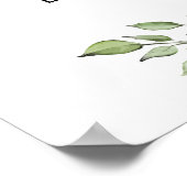 Bloemige bruidsshower begrroeting met blos poster (Hoek)