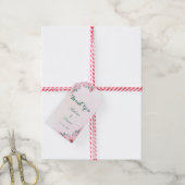 Bloemige bruiloft bedankt labels favor labels bewe cadeaulabel (Met Touw)