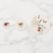 Bloemige Bruiloft Confetti (Voorkanten)