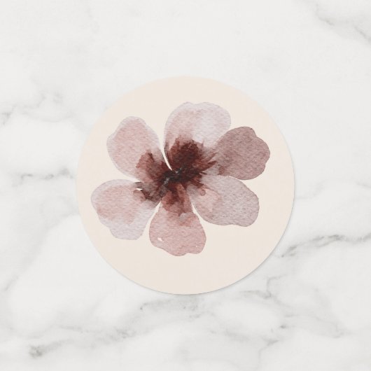 Bloemige Bruiloft Confetti (Kleine voorkant)