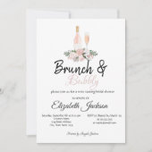 Bloemige Brunch & Bruisende Bruidsborrel Kaart (Voorkant)