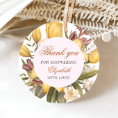 Bloemige Brunch En Bruisende Bruids-Shower Bedankjes Labels