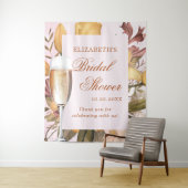 Bloemige Brunch En Bruisende Bruids-Shower Wandkleed (In situ)