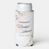 Bloemige Brunch En Bruisende Bruidsmeisjesborrel Seltzer Blikjeskoeler (Seltzer Voorkant)