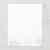 Bloemige Budget 70e Verjaardag Stofblauw Feest (Achterkant)