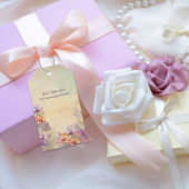 Bloemige cadeaubijsluiter | Elegante aquarel kunst Cadeaulabel