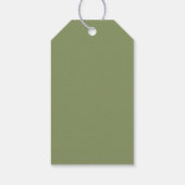 Bloemige Citroen Baby Shower Cadeaulabel (Achterkant)