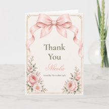 Bloemige Coquette Strik Baby Shower