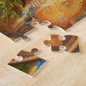 Bloemige Cowboyhoed Legpuzzel (Zijkant)