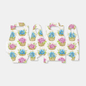 Bloemige Cupcakes Cadeaobox Bedankdoosjes (Uitgevouwen)