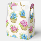 Bloemige Cupcakes Cadeaobox Bedankdoosjes (Geopend)