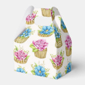 Bloemige Cupcakes Cadeaudoos Bedankdoosjes (Achterkant)